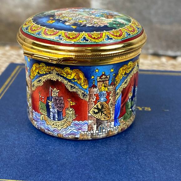 Limited Edition Halcyon Days Enamels Third Crusade 1189-1192 Trinket Box #63/300 - Picture 10 of 14